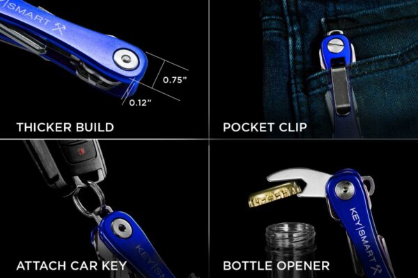 KeySmart Rugged Aluminum Compact Key Organiser - Image 6