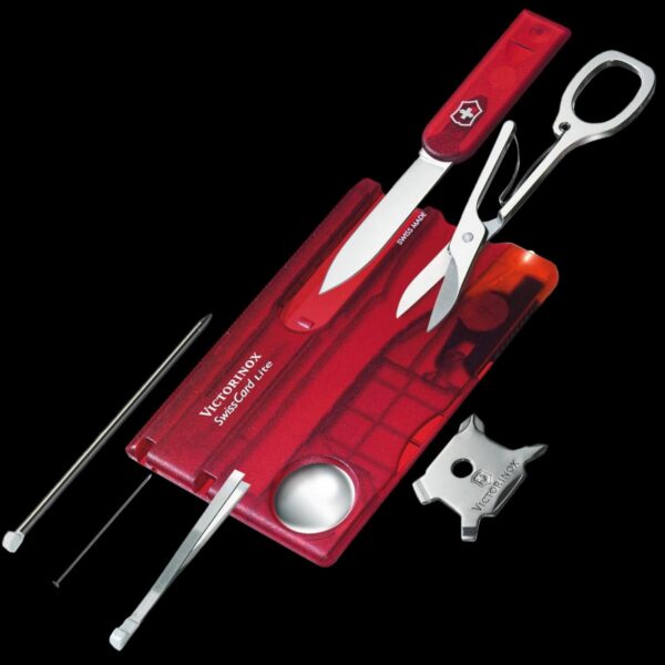 Victorinox Swiss Card Lite Red Transparent - Image 2