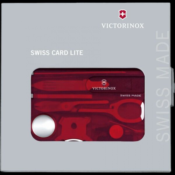 Victorinox Swiss Card Lite Red Transparent - Image 3