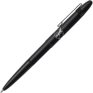 Fisher Space Pen Matte Black Bullet Space Pen with Matte Black Clip and NASA Meatball Logo