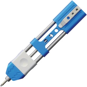 TEC Accessories Inc Ko-Axis Rail Pen, Aluminum, Blue, Silver Slider