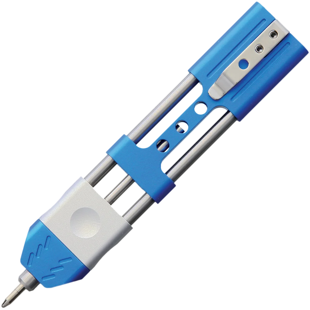 TEC Accessories Inc Ko-Axis Rail Pen, Aluminum, Blue, Silver Slider