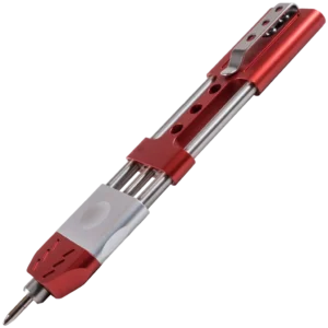 TEC Accessories Inc Ko-Axis Rail Pen, Aluminum, Red, Silver Slider