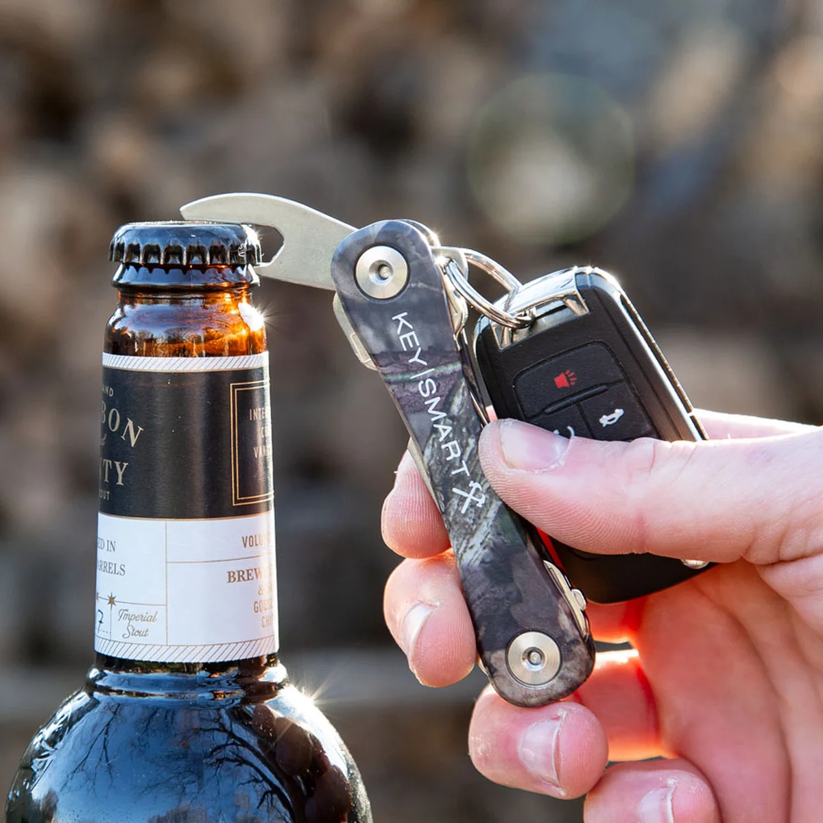KeySmart Rugged Aluminum Compact Key Organiser, Mossy Oak - Image 6