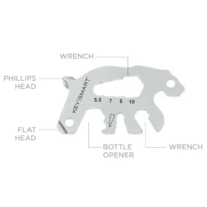 KeySmart Alltul Multitool Animal Series | Stainless Steel | Bear - Image 9