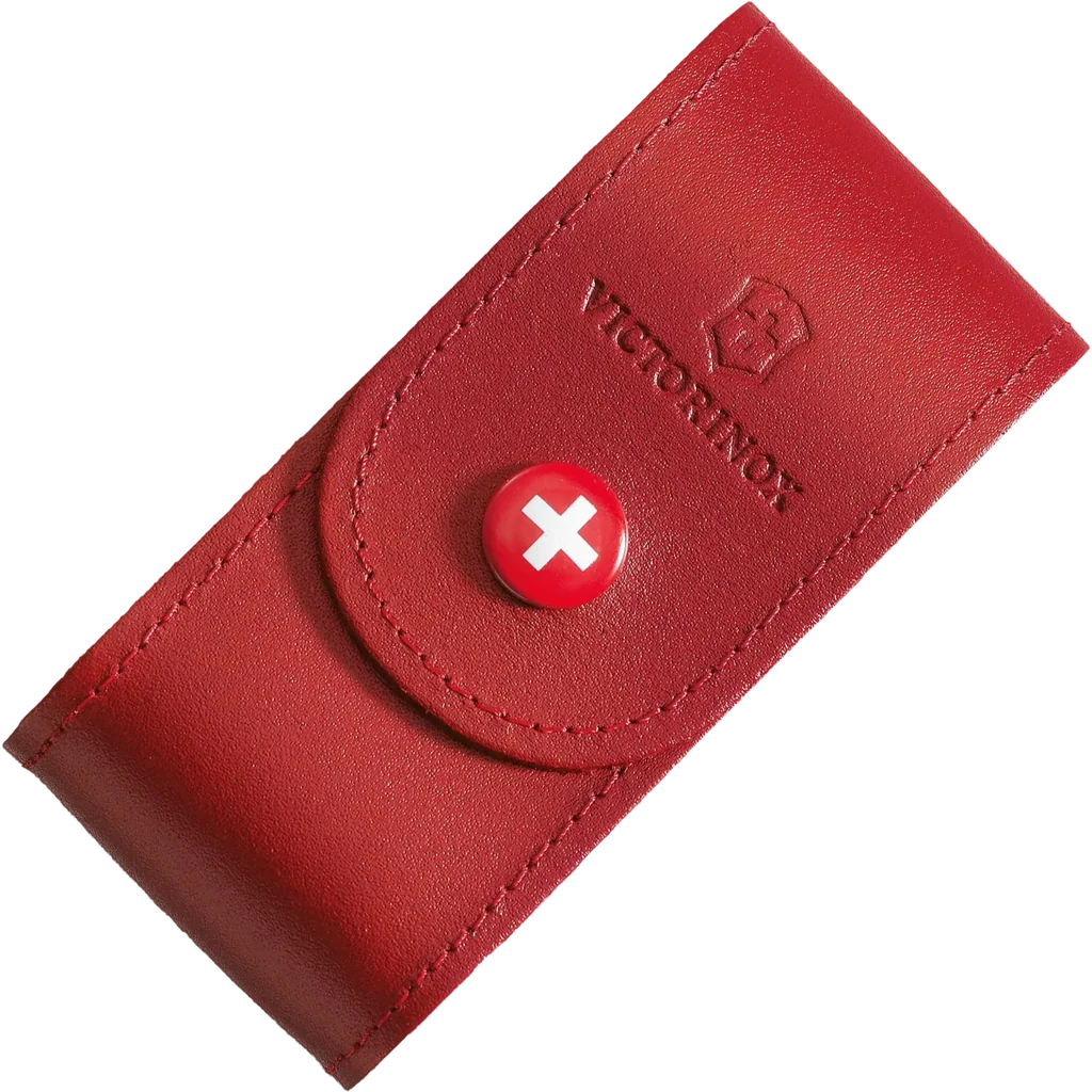Victorinox Belt Pouch, Leather, 98 mm, Red