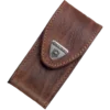 Victorinox Brown Leather Belt Pouch with Hook-and-Loop Fastener