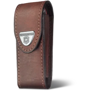 Victorinox Brown Leather Belt Pouch With Hook-And-Loop Fastener - Image 2