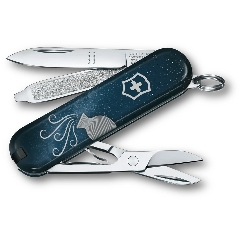 Victorinox Classic SD, 58 mm, D2C Zodiac Signs, Aquarius