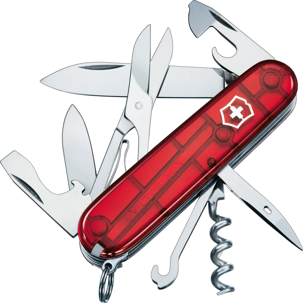 Victorinox Climber, Red Transparent