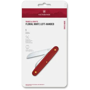 Victorinox Floral Knife, Red, Left-Handed - Image 2