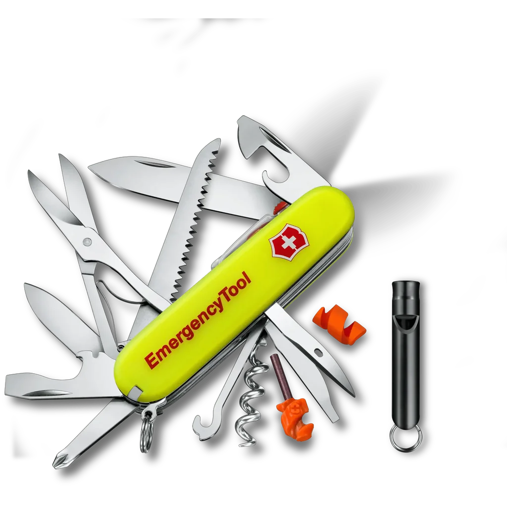 Victorinox Huntsman Lite, 91 mm, Emergency Tool, yellow luminescent