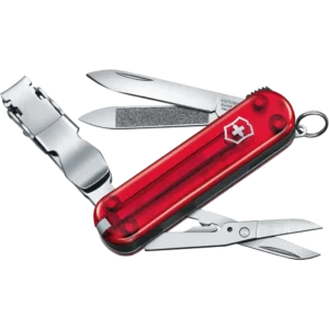 Victorinox Nail Clip 580 Red Transparent