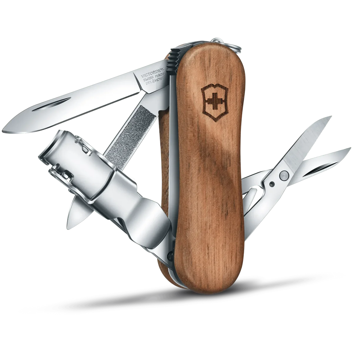 Victorinox Nail Clip Wood 580 Walnut - Image 2