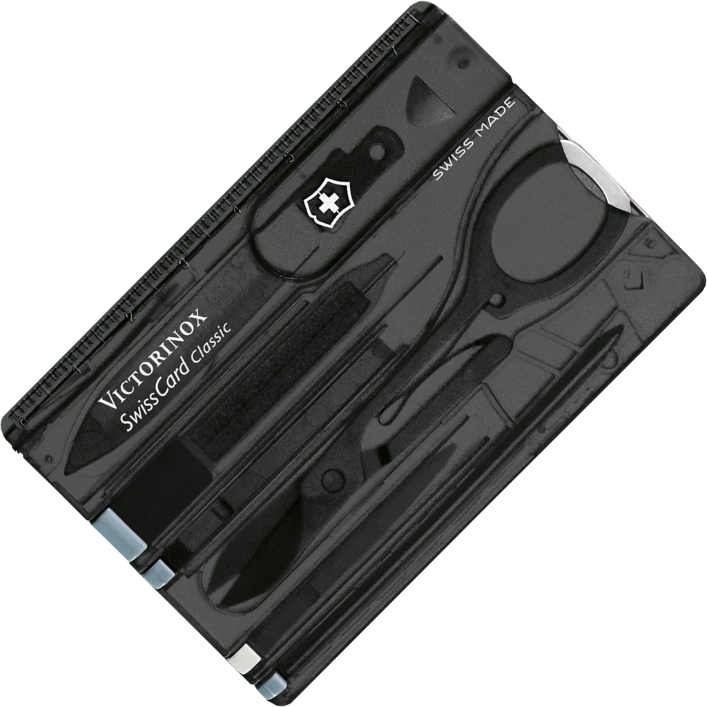 Victorinox Swiss Card Black Transparent