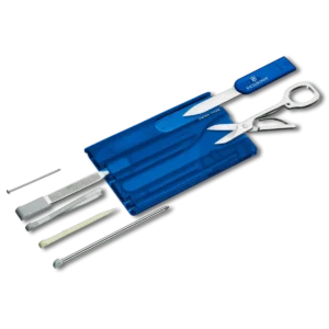 Victorinox Swiss Card Blue Transparent - Image 4