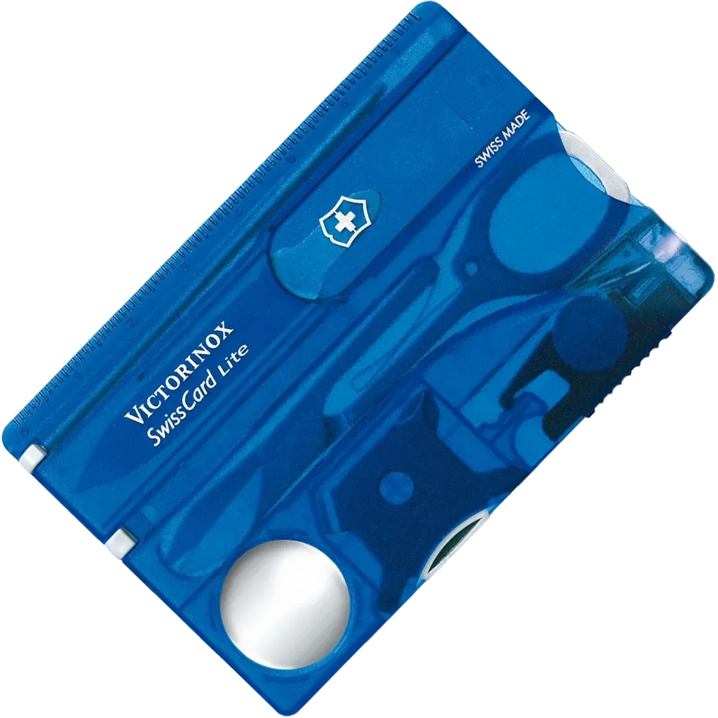 Victorinox Swiss Card Lite Blue Transparent