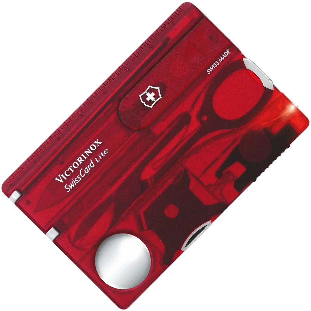 Victorinox Swiss Card Lite Red Transparent