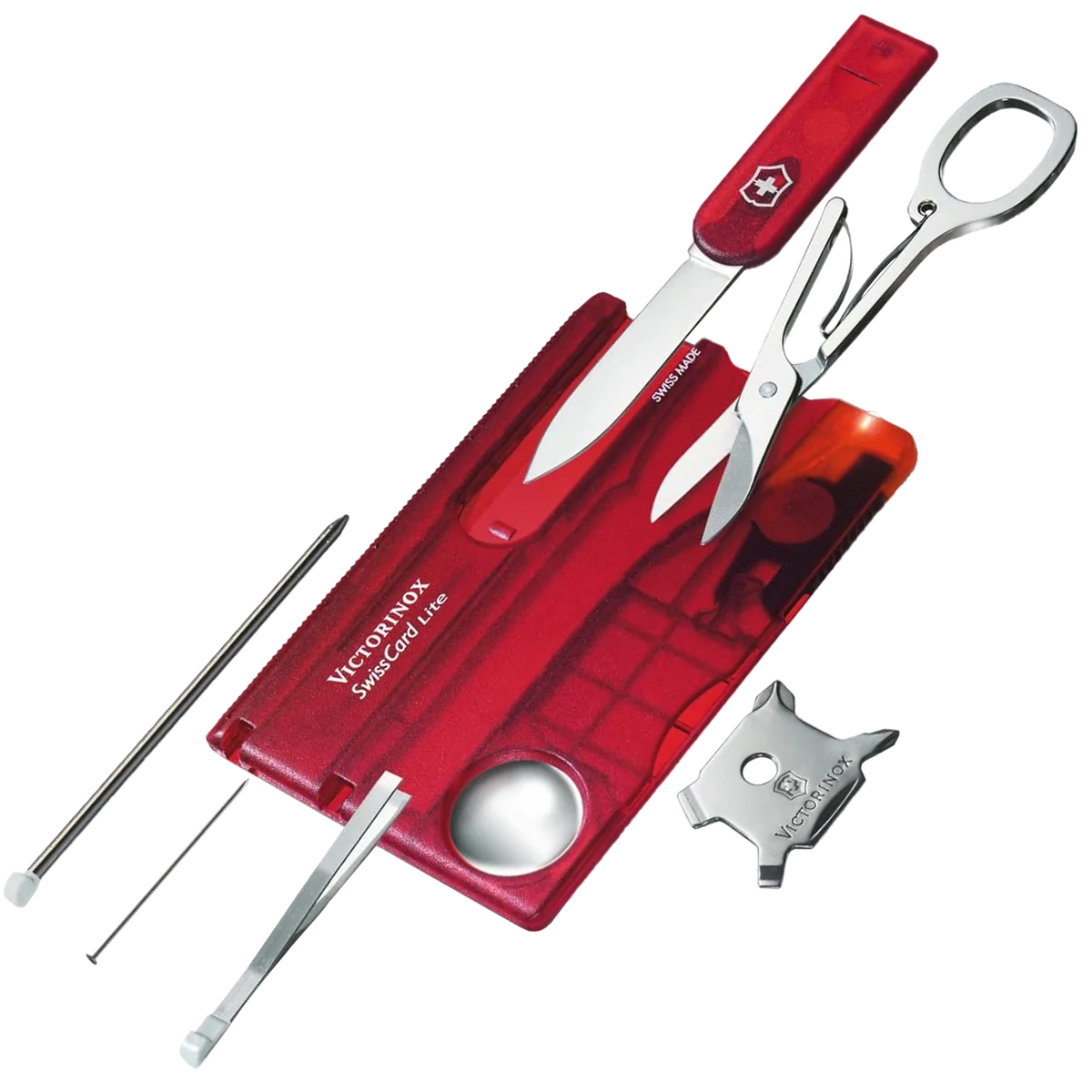 Victorinox Swiss Card Lite Red Transparent - Image 2