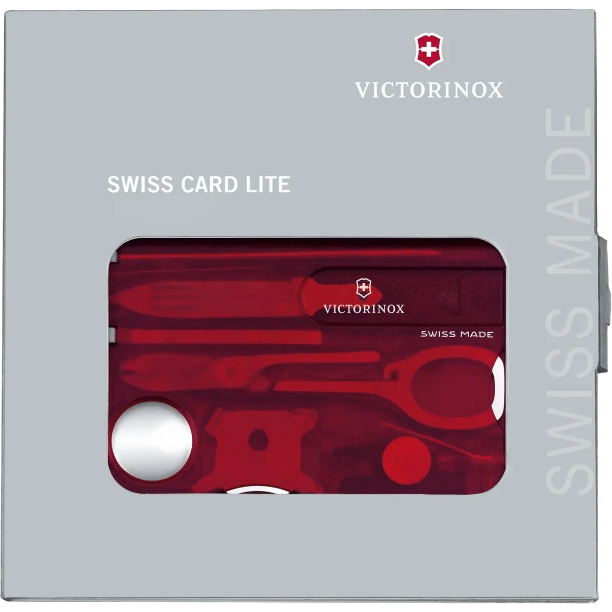 Victorinox Swiss Card Lite Red Transparent - Image 3