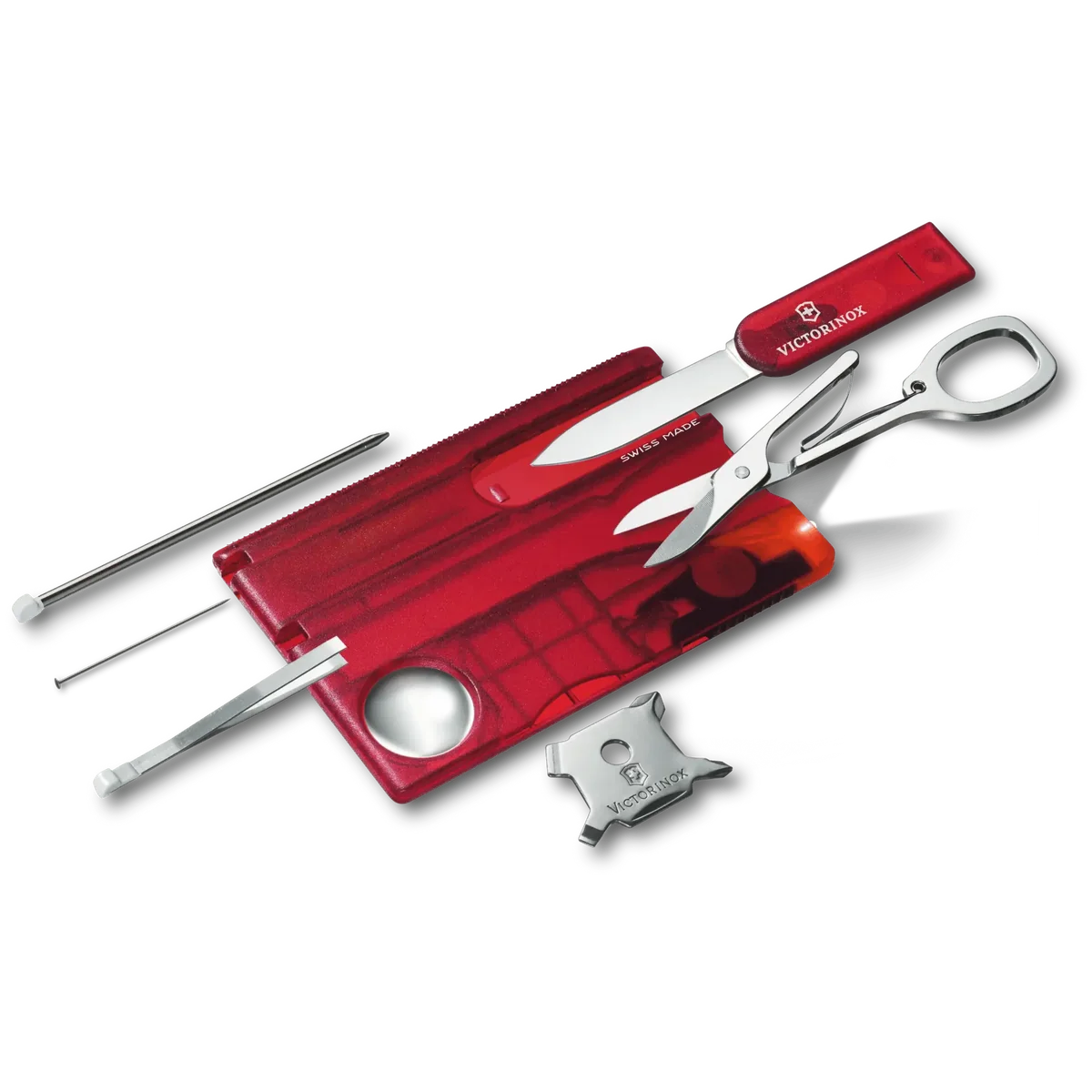 Victorinox Swiss Card Lite Red Transparent - Image 4