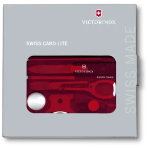 Victorinox Swiss Card Lite Red Transparent - Image 5