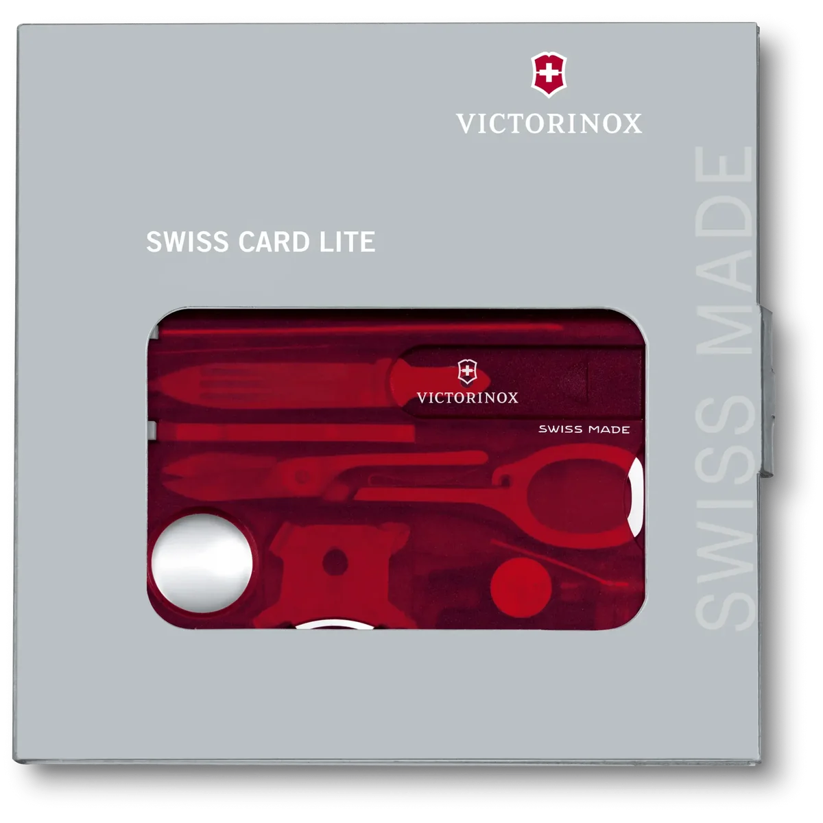 Victorinox Swiss Card Lite Red Transparent - Image 5