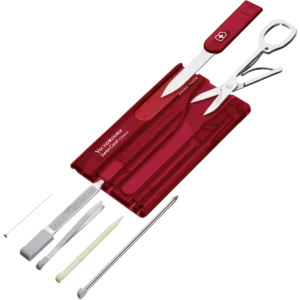 Victorinox Swiss Card Red Transparent - Image 2
