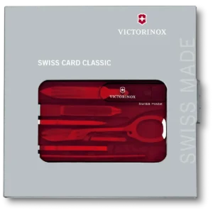 Victorinox Swiss Card Red Transparent - Image 4