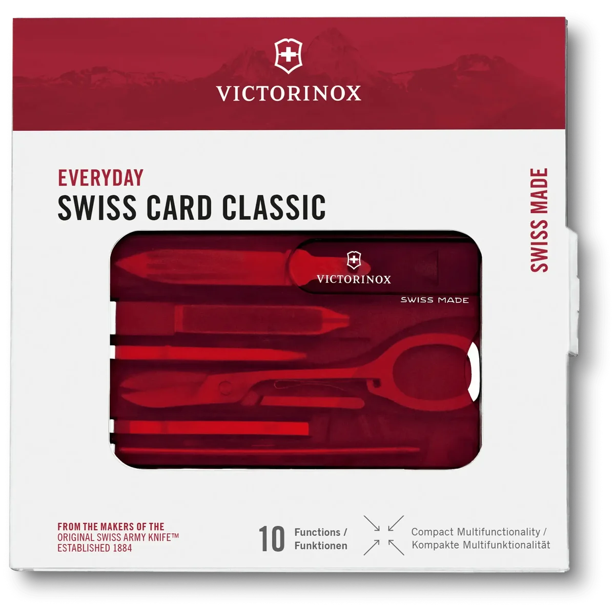 Victorinox Swiss Card Red Transparent - Image 5