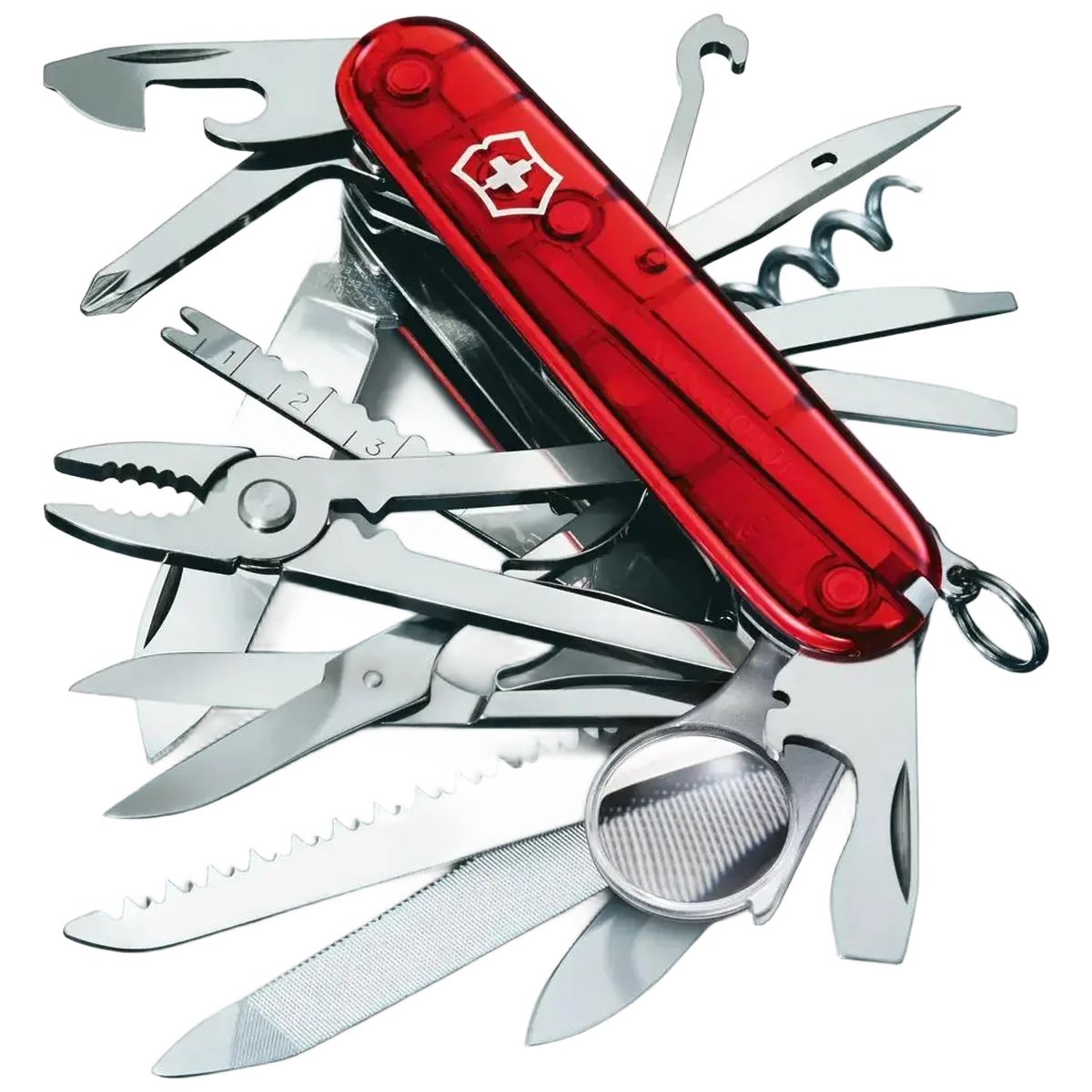 Victorinox Swiss Champ, Red Translucent - Image 3