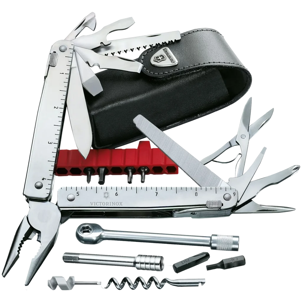Victorinox Swiss Tool, X Plus, Ratchet, 115 mm, Leather Pouch