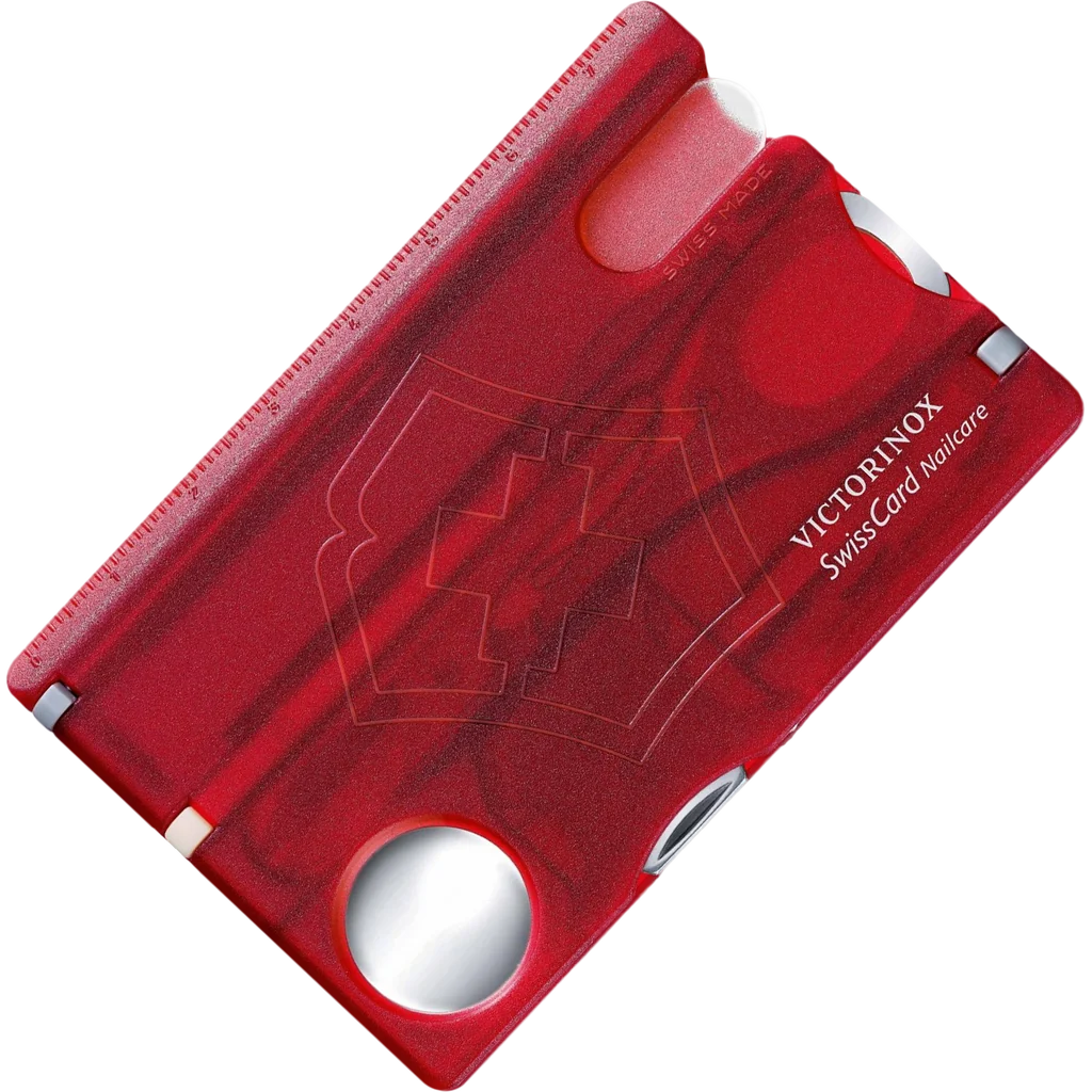 Victorinox Swisscard Nailcare Red Transparent