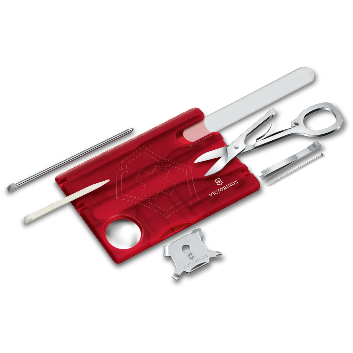 Victorinox Swisscard Nailcare Red Transparent - Image 2