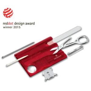 Victorinox Swisscard Nailcare Red Transparent - Image 3
