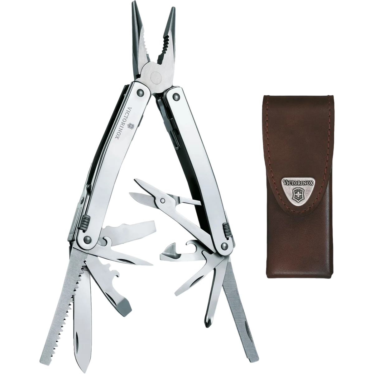 Victorinox SwissTool Spirit X with Leather Pouch - Image 3